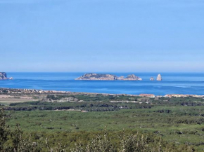 Montagne vue panoramique sur mer